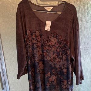 Brand New CJ Banks Floral Sweater